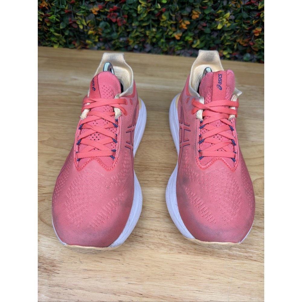 Asics Gel-Nimbus 25 Running Shoes Sneakers 1012B356 Orange Yellow Womens 7.5 GUC - Picture 2 of 12